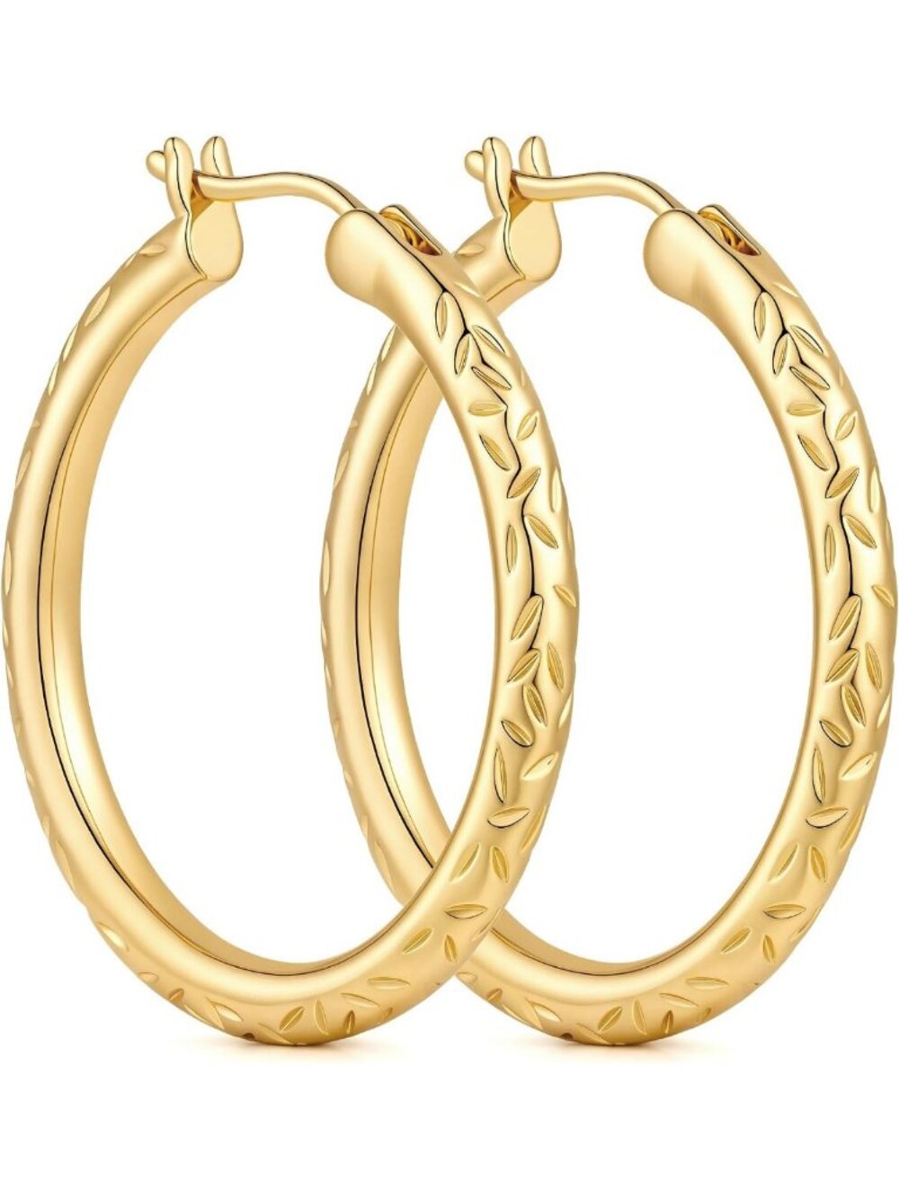 Elegant 14K Gold Hoop Earrings for Women - Classic Jewelry for Any Occasion